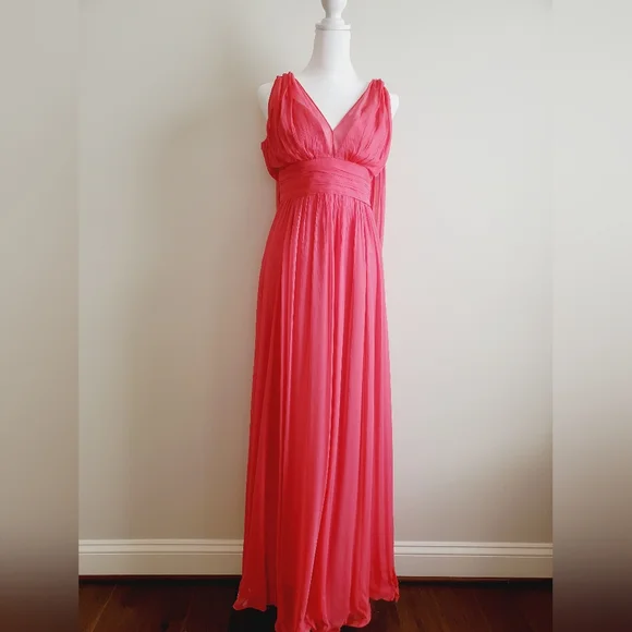 BCBGMAXAZRIA Tie Shoulder Evening Gown ドレス BCBGMaxAzria | Dresses | Bcbgmaxazria Womens Tie Shoulder